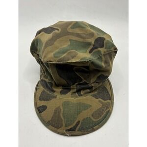 Vintage Woodland Camouflage Military Style Cap Hat